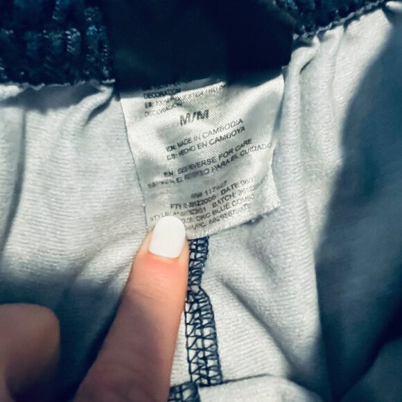 AND1 Mens Blue Athletic Track Pants M Pocket drawstring Medium - Picture 6 of 10